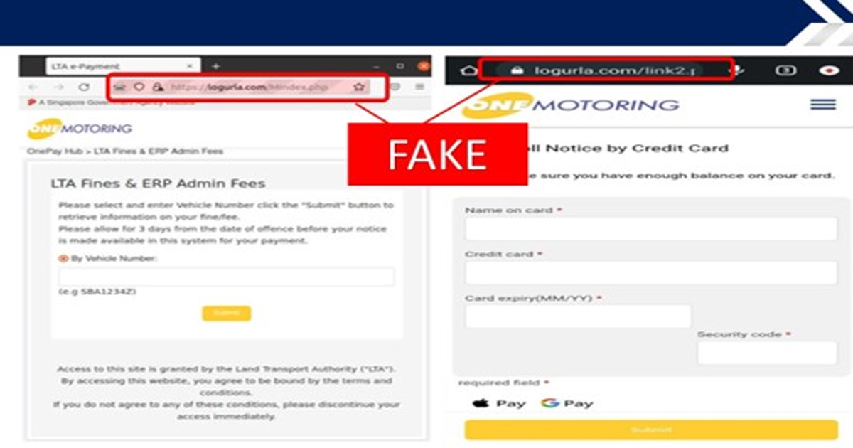 SCAMMER CREATES FAKE ONEMOTORING WEBSITE, VICTIMS LOSE OVER $133,000