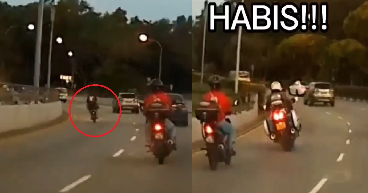PMD RIDER BEING CHASED BY LTA OFFICER ON THE ROAD, MANAGED TO ESCAPE