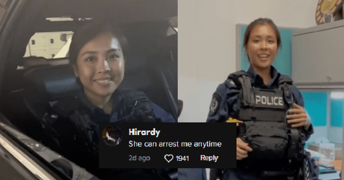 CHIOBU S’PORE POLICEWOMAN HAS GUYS SAYING SHE CAN ARREST THEM ANYTIME