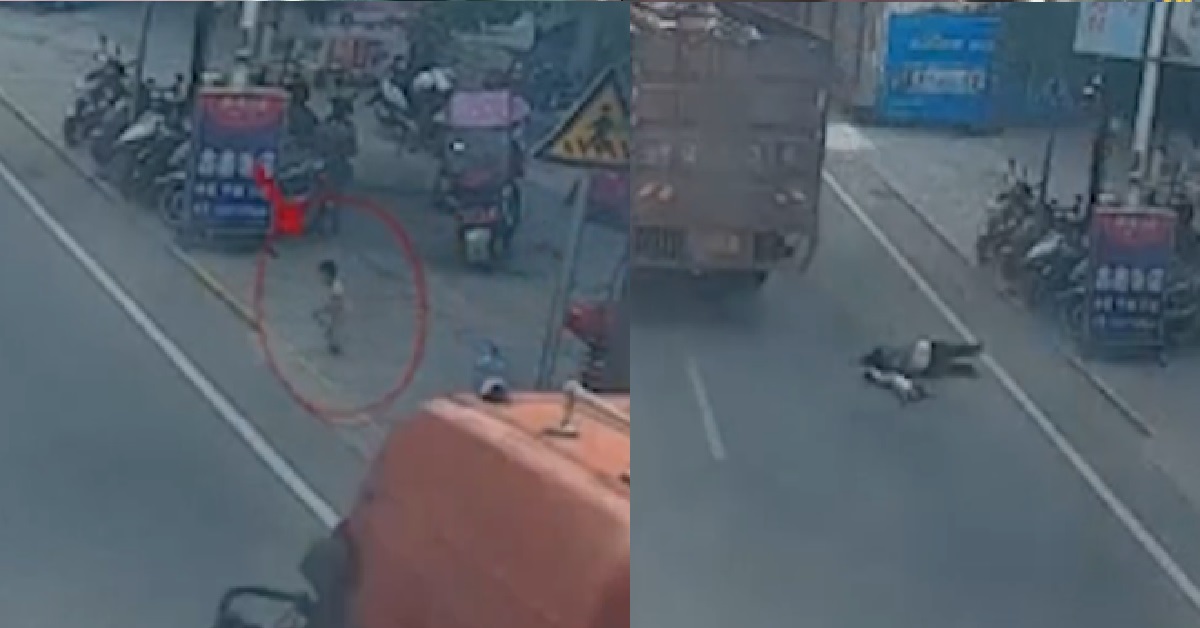 WOMAN SAVED BOY FROM BEING HIT BY LORRY & LOSES HER OWN ARM IN THE PROCESS
