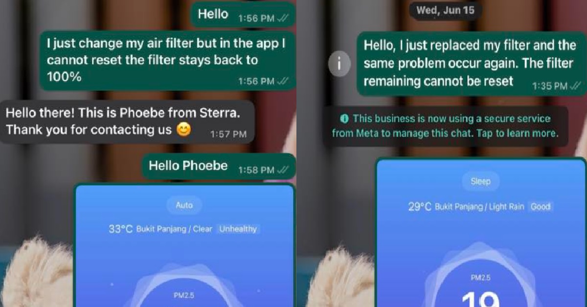 WOMAN’S AIR PURIFIER STOPPED WORKING, SHOP GAVE THEM A NEW ONE BUT IT ALSO SPOILED