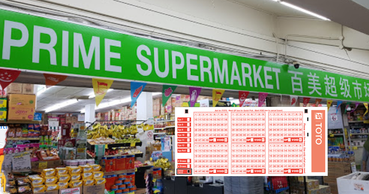 LUCKY PUNTER WINS S$5.6M TOTO JACKPOT WITH $1 BET AT CHAI CHEE SUPERMARKET