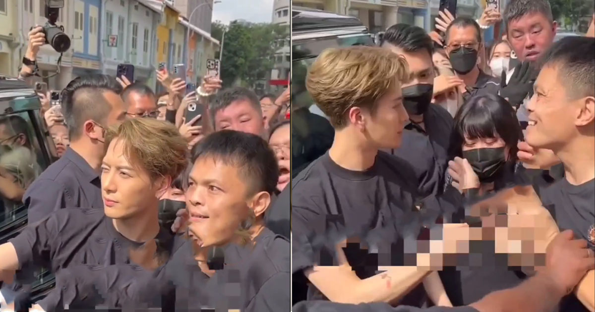CRAZY FANS FLOOD JACKSON WANG IN S’PORE, PUSHING AND SHOVING HIM