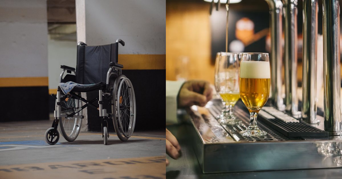 EVIL FATHERS FORCES DISABLED SON TO GIVE HIM MONEY SO HE CAN DRINK