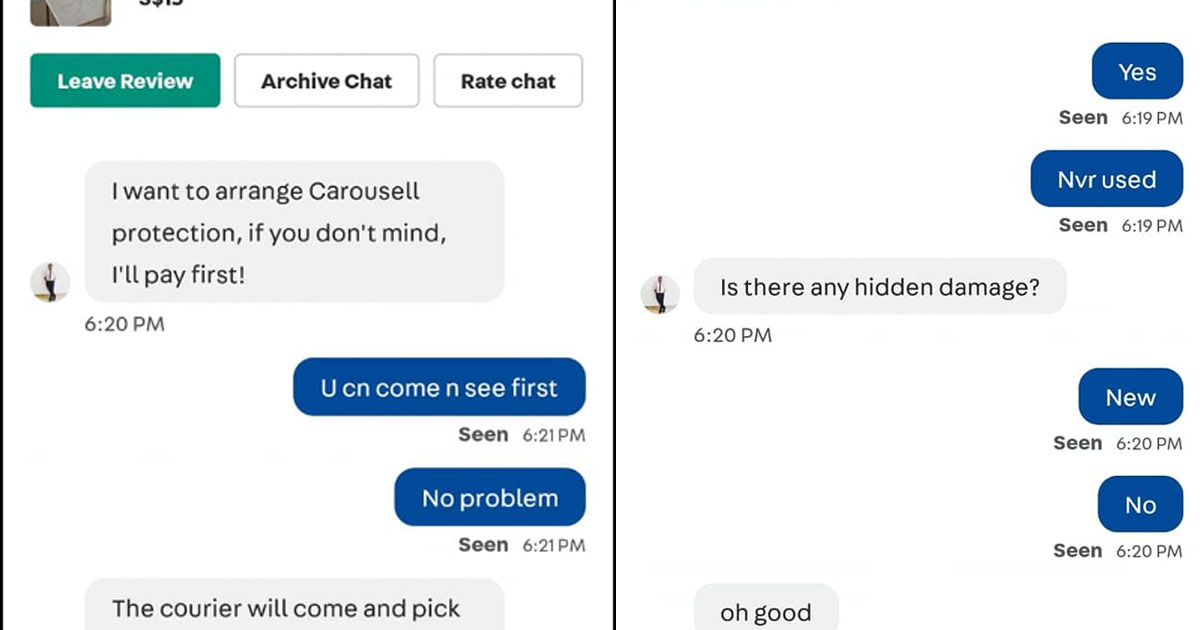 MAN’S LIFE SAVINGS REMITTED TO THAI LADY VIA ‘CAROUSELL PAY PROTECTION SCAM’