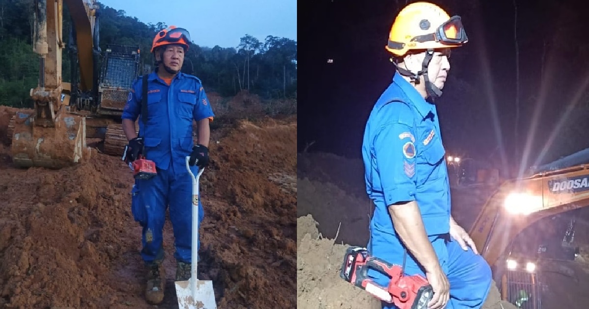 RESCUER FINDS BODIES OF HIS OWN FAMILY DURING SEARCH FOR GENTING LANDSLIDE VICTIMS
