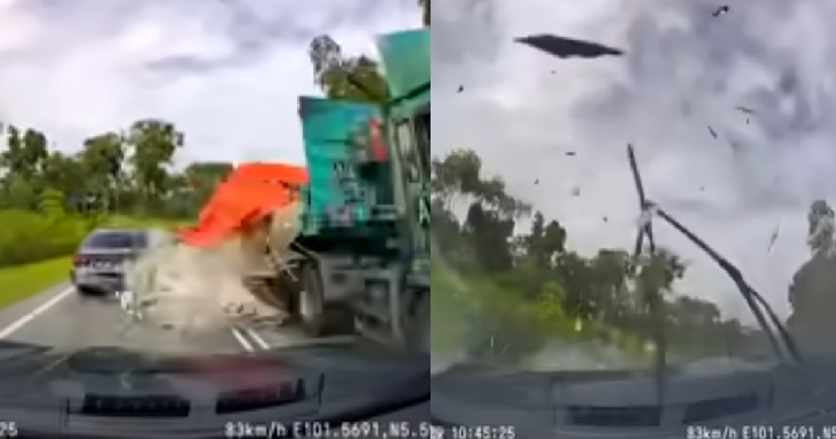 PREGNANT WOMAN LOSES HER BABY AFTER LORRY CARGO CRASHES INTO HER CAR