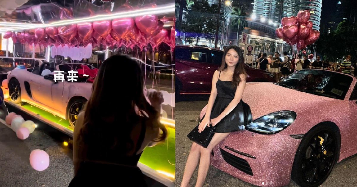WOMAN JOKED ABOUT WANTING A PORSCHE FOR HER B’DAY, BF BUYS HER ONE AS A GIFT