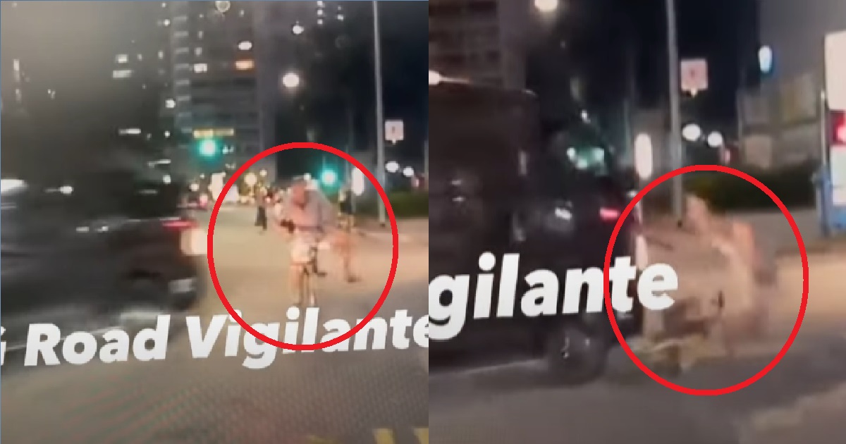 VAN FAILED TO SIGNAL, HITS CYCLIST WHO DIDN’T WEAR HELMET @ NORTH BRIDGE ROAD