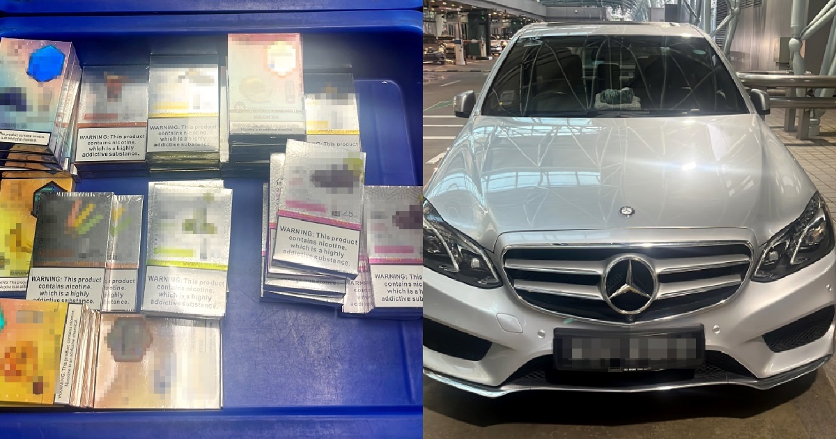 S’PORE WOMAN TRIED TO SMUGGLE VAPES INTO S’PORE WITH 3 KIDS IN CAR, CAUGHT BY ICA