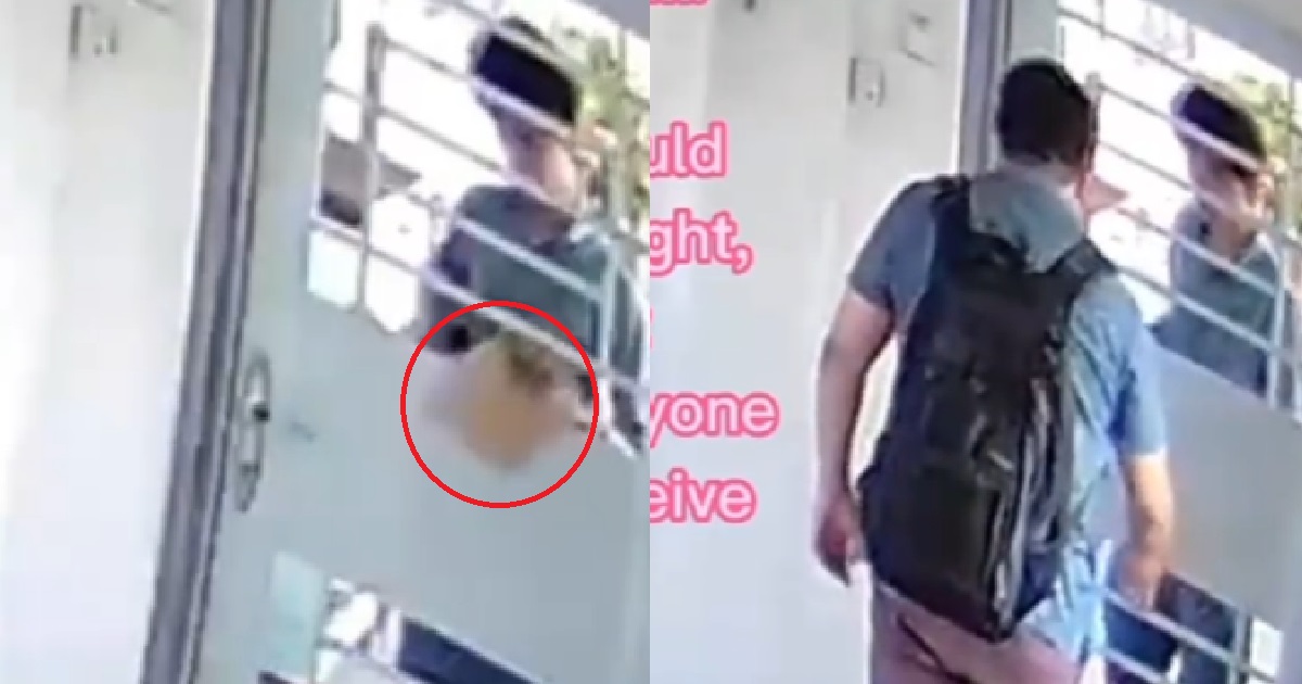 DELIVERYMAN THREW RESIDENT’S PARCEL ON THE FLOOR RIGHT IN FRONT OF HIM, GETS CONFRONTED