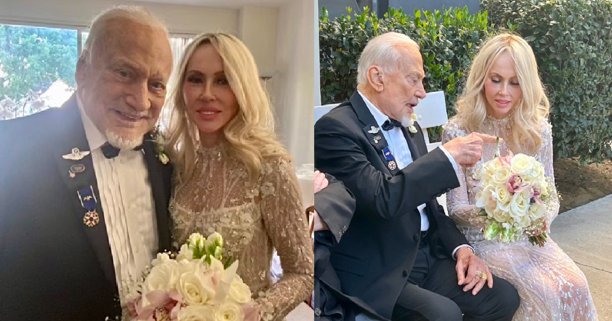 2ND MAN TO EVER WALK ON THE MOON, BUZZ ALDRIN, GETS MARRIED ON HIS 93RD B’DAY