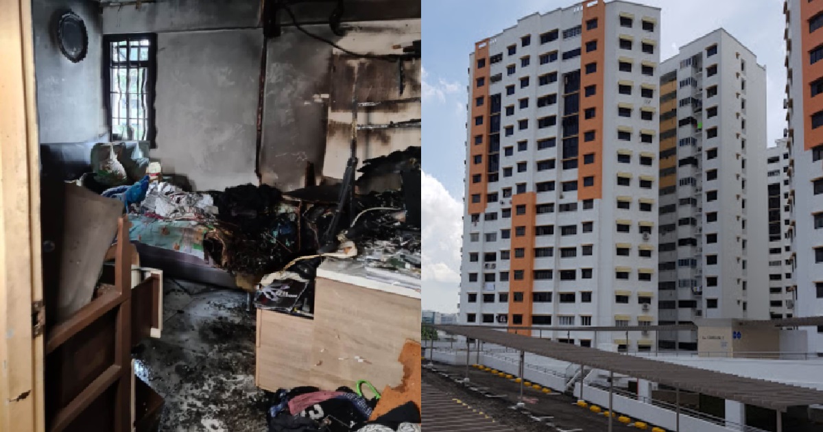 FIRE AT BEDOK HDB, ABOUT 20 RESIDENTS EVACUATED AFTER CAMERA BATTERY CAUGHT FIRE