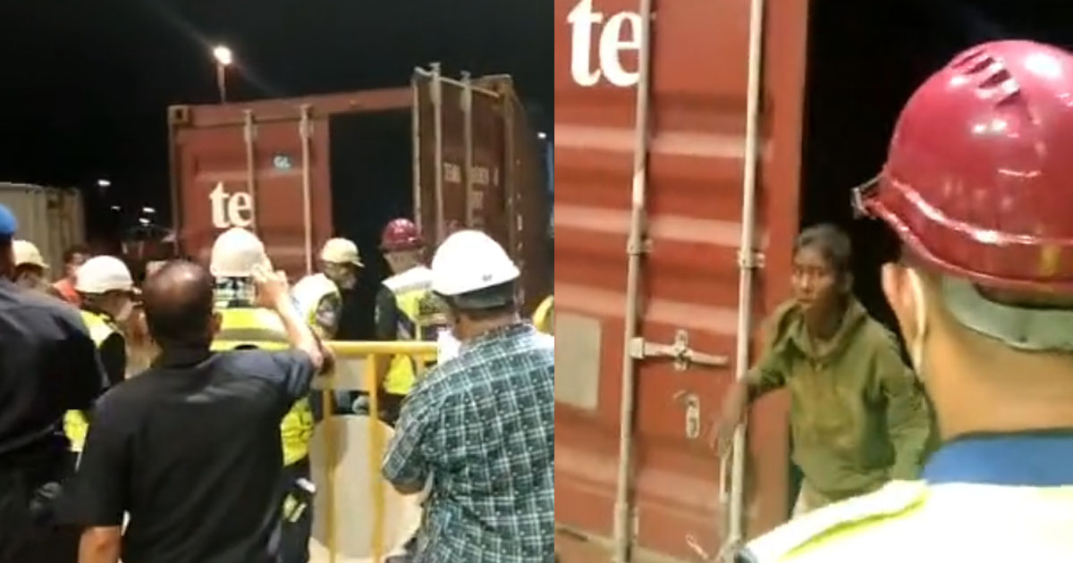 15 Y.O BOY SNEAK ON CONTAINER FOR HIDE & SEEK GETS SEND FROM BANGLADESH TO M’SIA