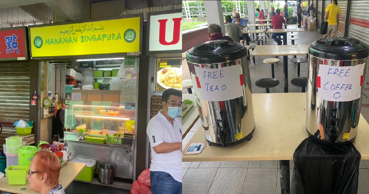 NASI PADANG STALL GIVES AWAY FREE KOPI & TEH EVERY CNY – TRUE KAMPUNG SPIRIT