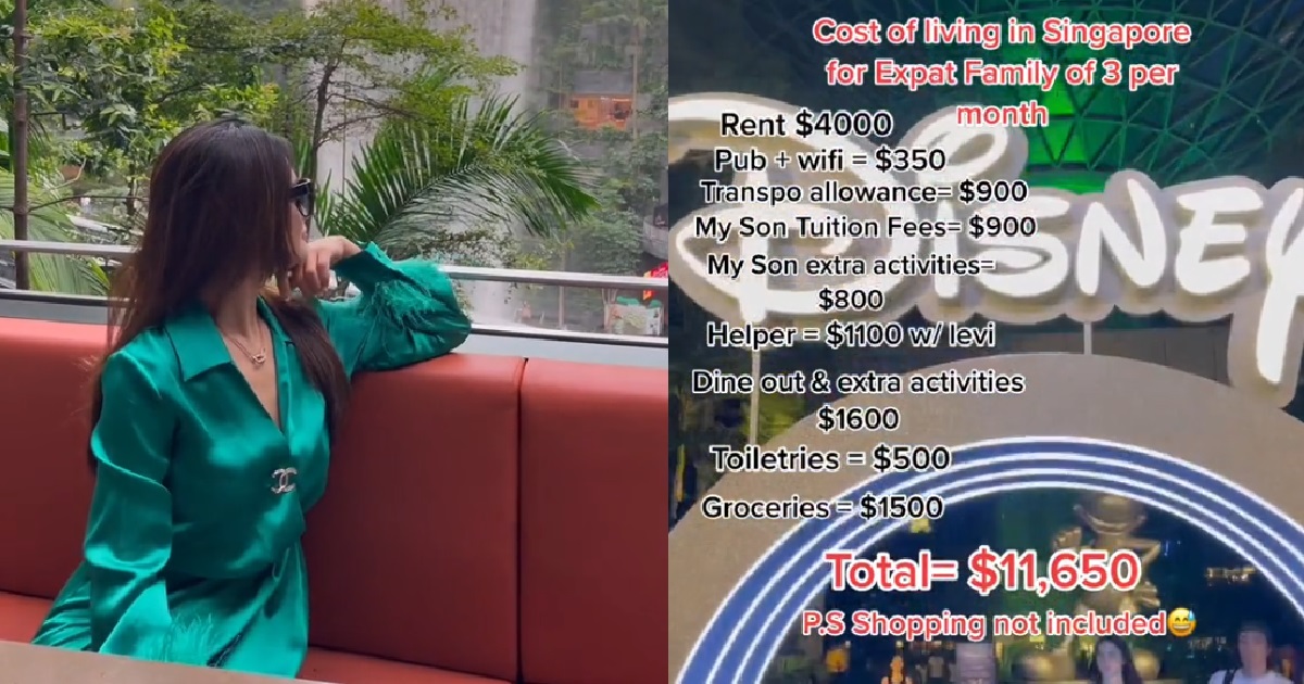 EXPAT IN S’PORE SAYS MONTHLY EXPENSES $11.6K, SPENDS $500 ON TOILETRIES ALONE