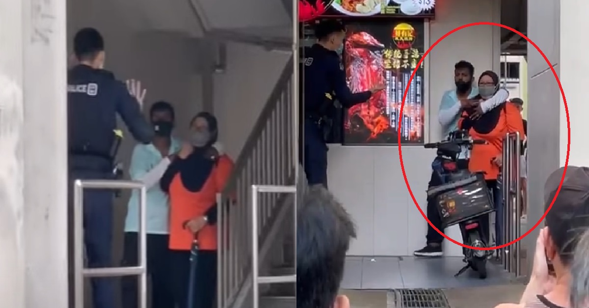 MAN HOLDS AUNTIE HOSTAGE WITH KNIFE AT COFFEESHOP AS POLICE TRY TO CALM HIM DOWN