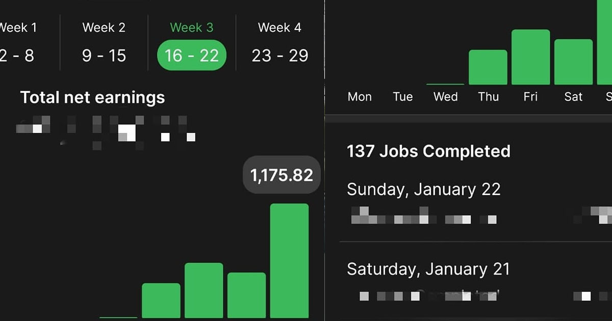 GRAB DRIVER SHOWS OFF HOW HE EARN $1,175 DURING CNY PERIOD
