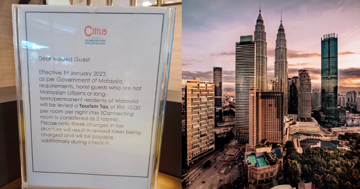 M’SIA HOTELS CHARGING S$3/NIGHT TOURISM TAX SINCE 1 JAN FOR ALL FOREIGN TRAVELERS