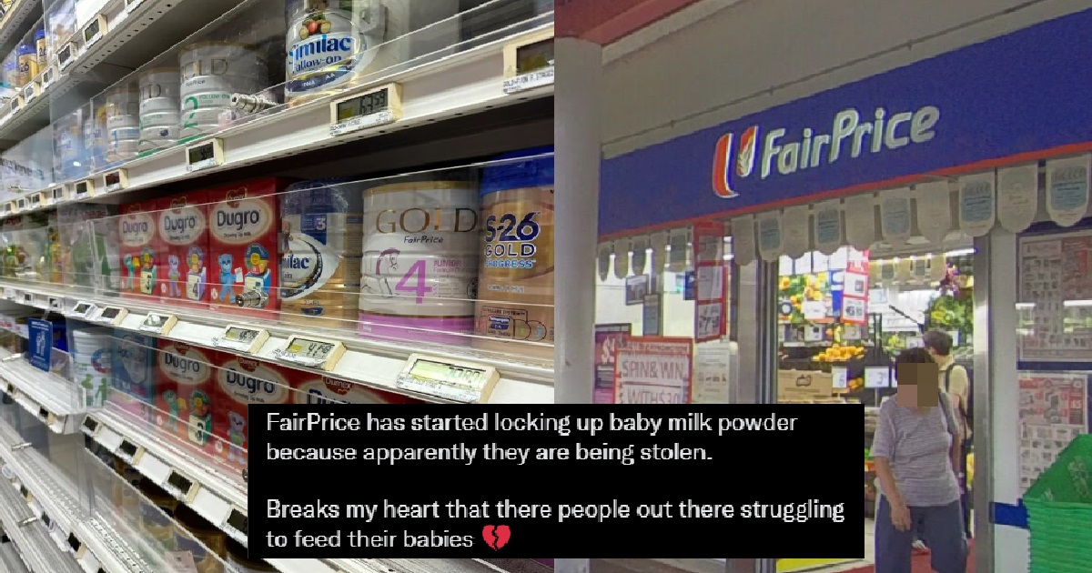 FAIRPRICE LOCKS BABY MILK POWDER TO PREVENT THEFTS, NETIZEN SAD SOME PEOPLE CAN’T FEED THEIR BABIES