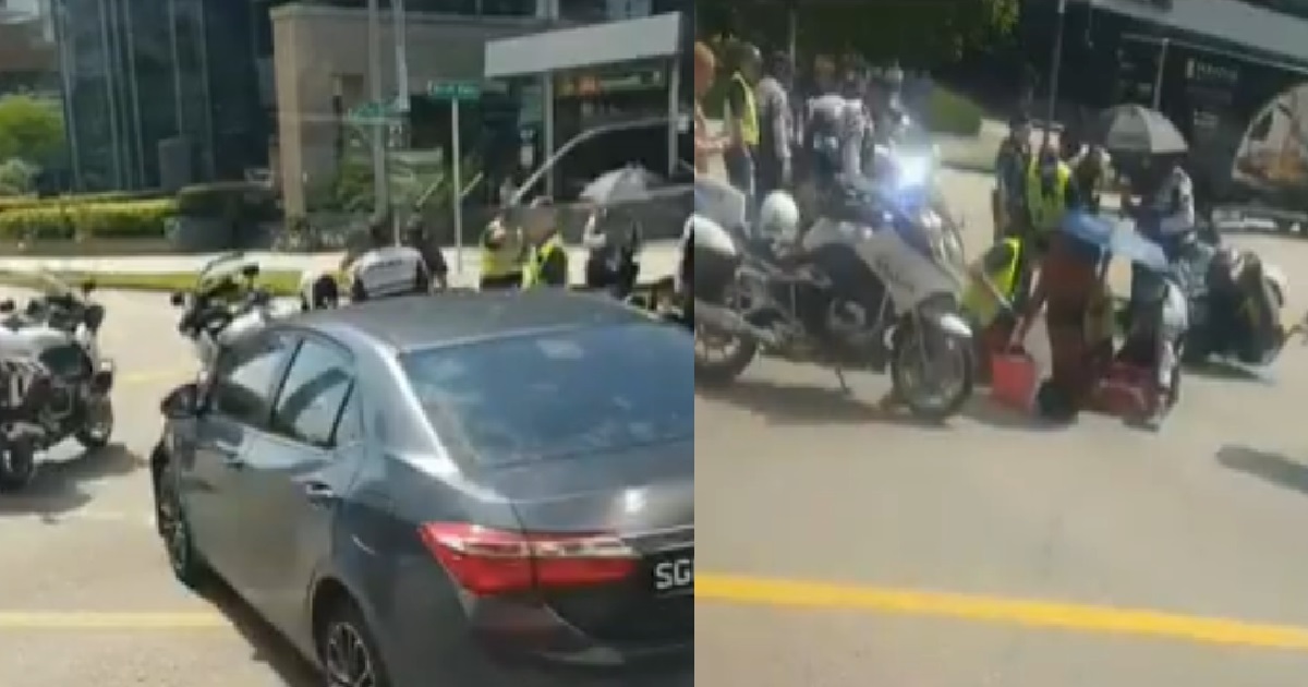 S’PORE POLICE OFFICER INJURED IN TRAFFIC ACCIDENT WHILE PERFORMING ESCORT DUTIES
