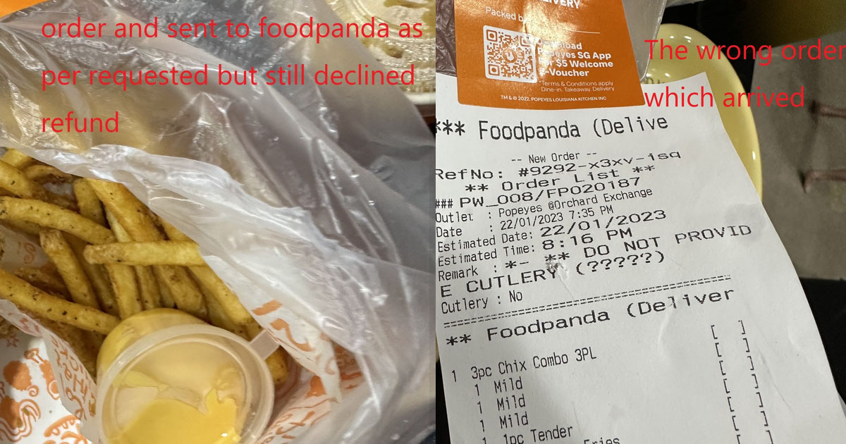 FOODPANDA RIDER DELIVERS THE WRONG FOOD & FOODPANDA REFUSED TO REFUND