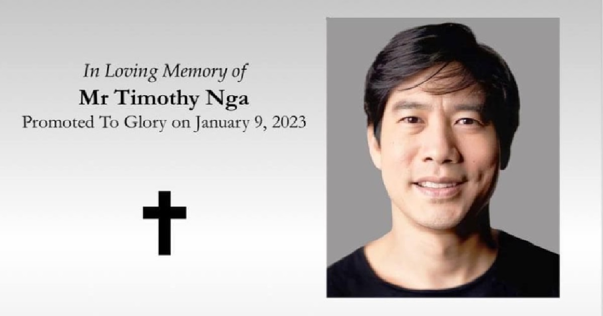 S’PORE ACTOR TIMOTHY NGA DIES AT 49, BEST KNOWN FOR ROLES ON FIGHTING SPIDERS
