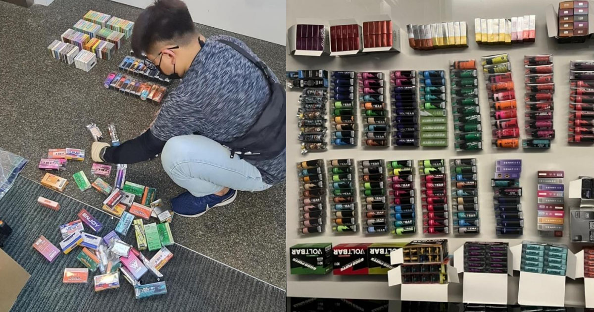 MAN ARRESTED, SELLS VAPE TO STUDENTS FROM WEST MALL RETAIL STALL