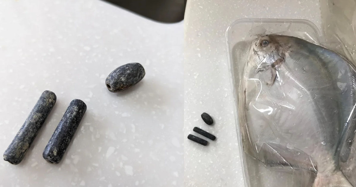 FISH MONGER ADD WEIGHTS TO FISH TO CHEAT CUSTOMERS DURING CNY