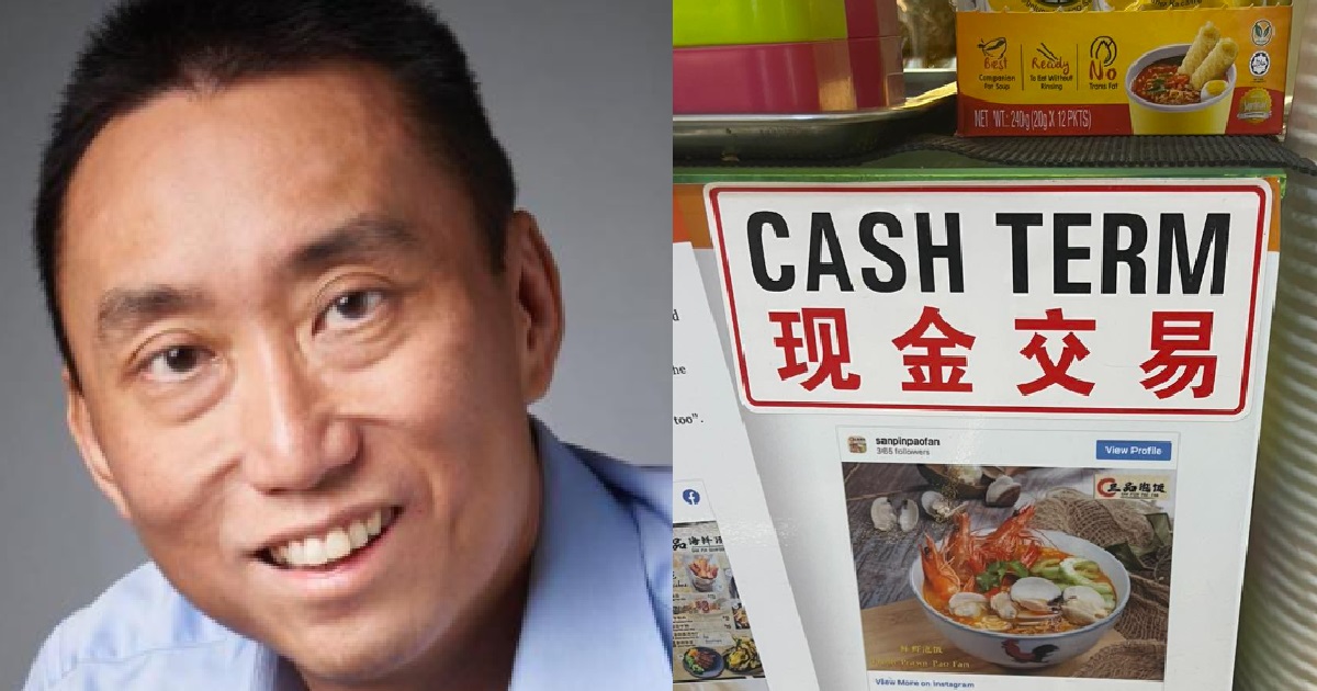 CALVIN CHENG CALLS FOR BOYCOTT OF SHOPS THAT ONLY ACCEPT CASH, SLAMMED BY NETIZENS