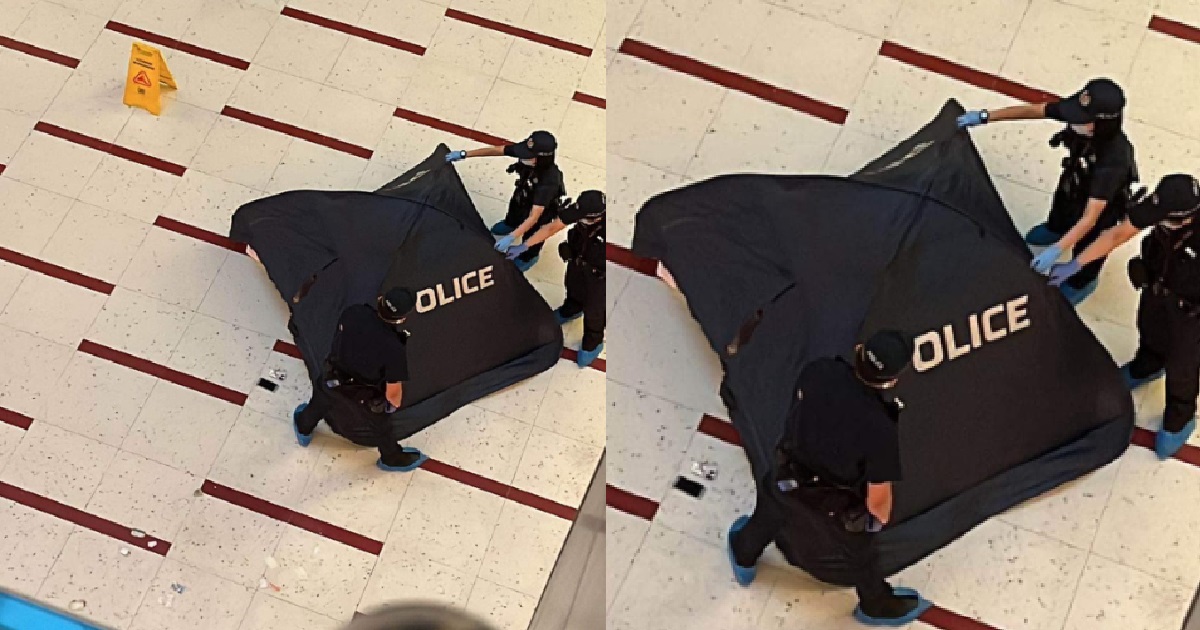 62 Y.O MAN ALLEGEDLY FELL TO HIS DEATH @ CUPPAGE PLAZA, FOUND IN A POOL OF BLOOD