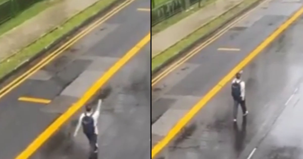 MAN SPOTTED MARCHING IN MIDDLE OF ROAD IN YISHUN, BECAUSE YISHUN