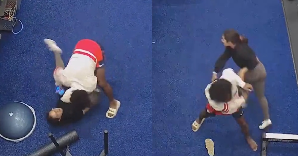 WOMAN SEEN IN CCTV FIGHTING OFF MAN TRYING TO RAPE HER INSIDE GYM