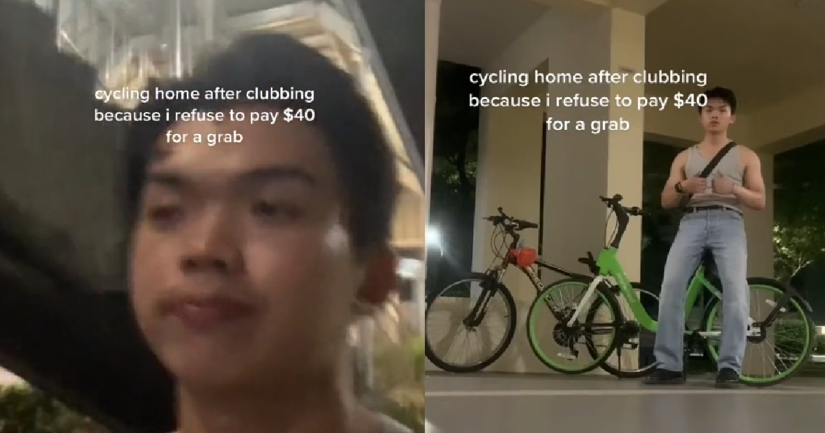 MAN REFUSED TO PAY $40 FOR GRAB AFTER CLUBBING, CYCLES HOME FROM CLARKE QUAY TO SENGKANG