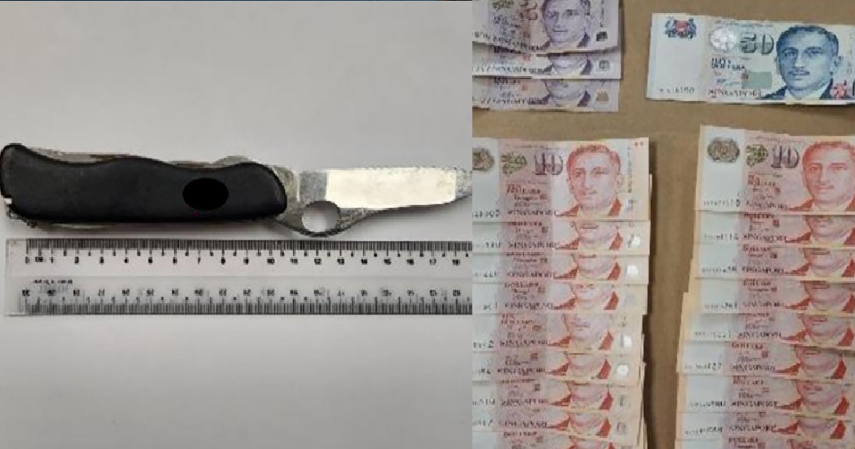 31 Y.O MAN ARRESTED FOR ARMED ROBBERY @ PASIR RIS MINIMART, CAUGHT WITHIN 18 HOURS