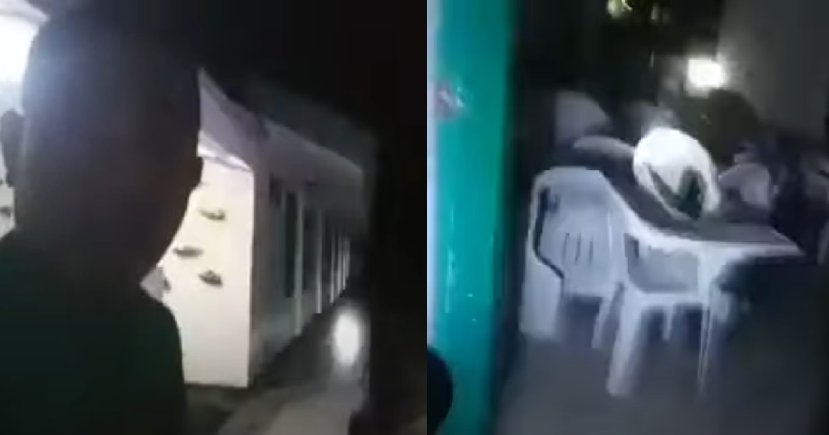 SECURITY GUARD HEARS MOVEMENT FROM EMPTY CLASSROOM, FINDS CHAIRS MOVING BY THEMSELVES