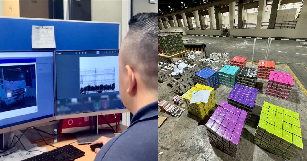 M’SIA LORRY CAUGHT SMUGGLING 20K VAPES INTO S’PORE @ WOODLANDS CHECKPOINT