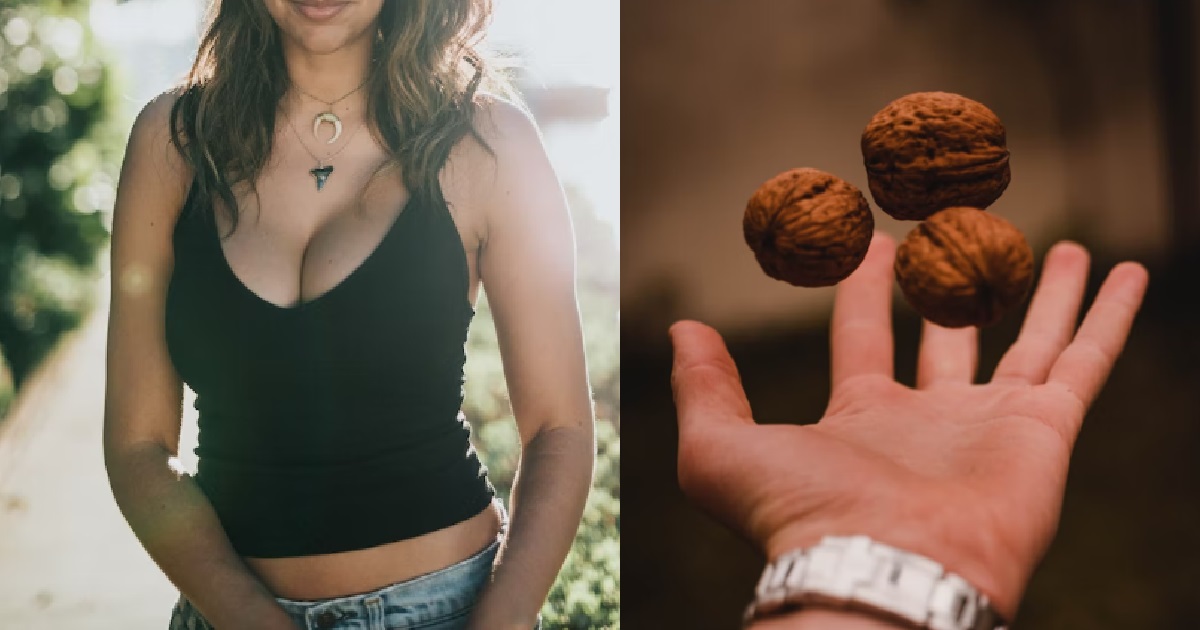 GIRL LIKES WEARING SHIRTS WITH HOLES IN THEM, EXPOSING HER “WALNUTS” FOR “FASHION”