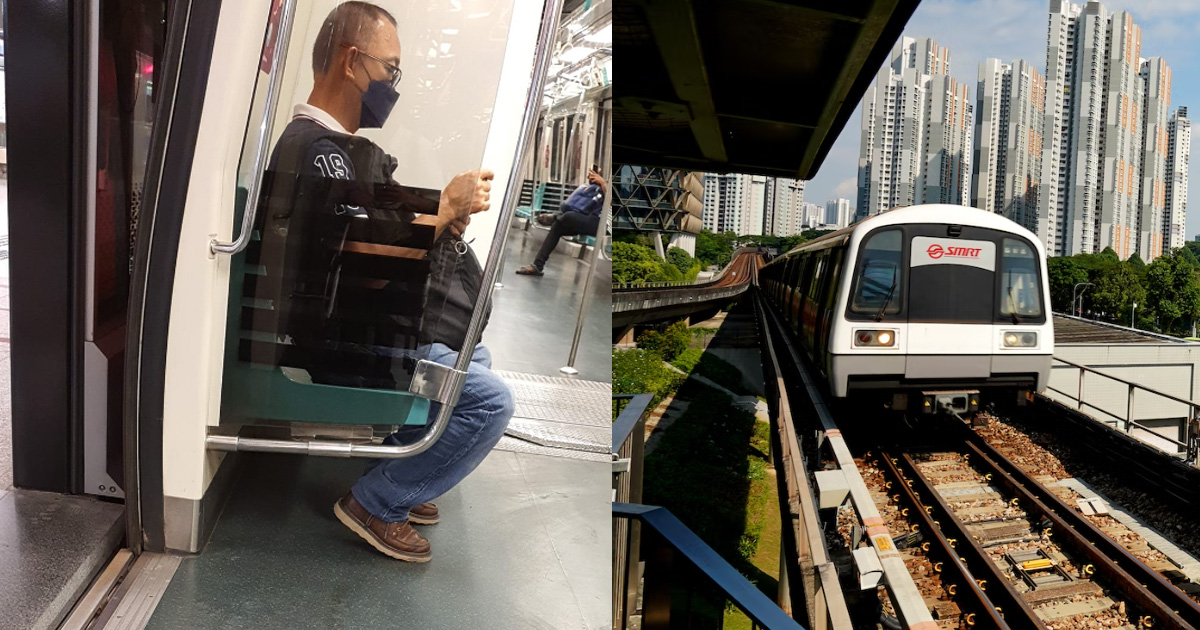 MAN ON WHEELCHAIR ASK FOR HELP ON MRT, LOCAL MAN IGNORES HIM, END UP FT HELP HIM