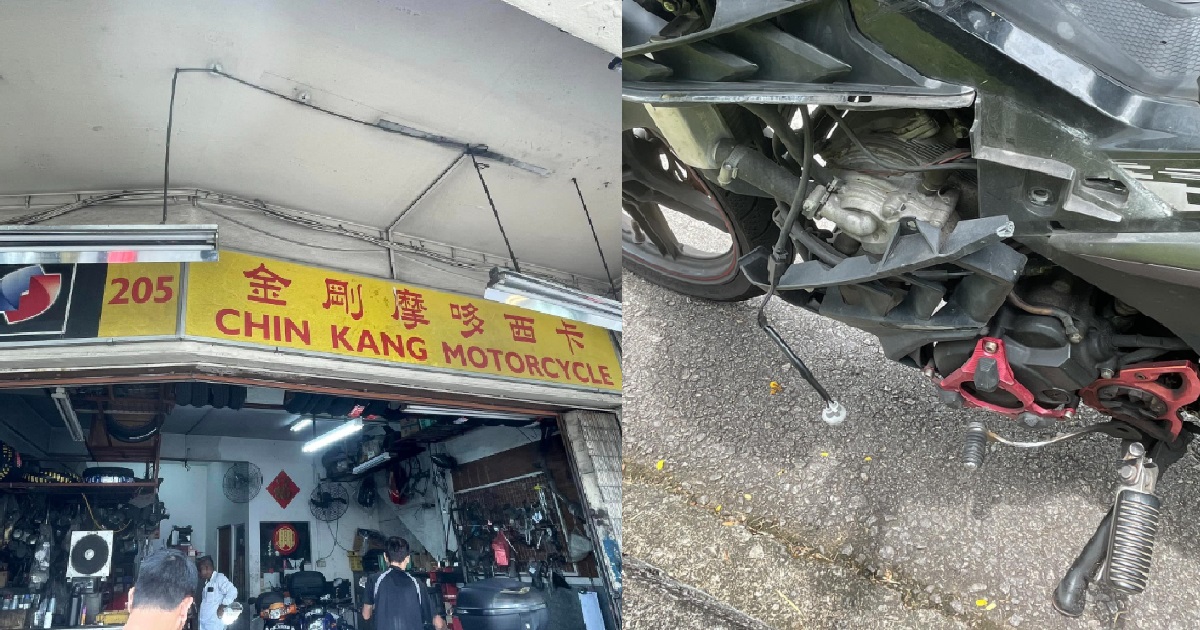MAN SENT MOTORBIKE FOR REPAIRS, SHOP MADE IT WORSE UNTIL HERE SPOIL, THERE SPOIL
