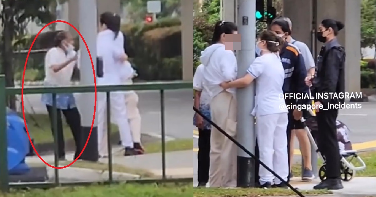 ELDERLY PATIENT SNUCK OUT OF HOSPITAL, STRUGGLES AFTER BEING CAUGHT & REFUSE TO GO BACK