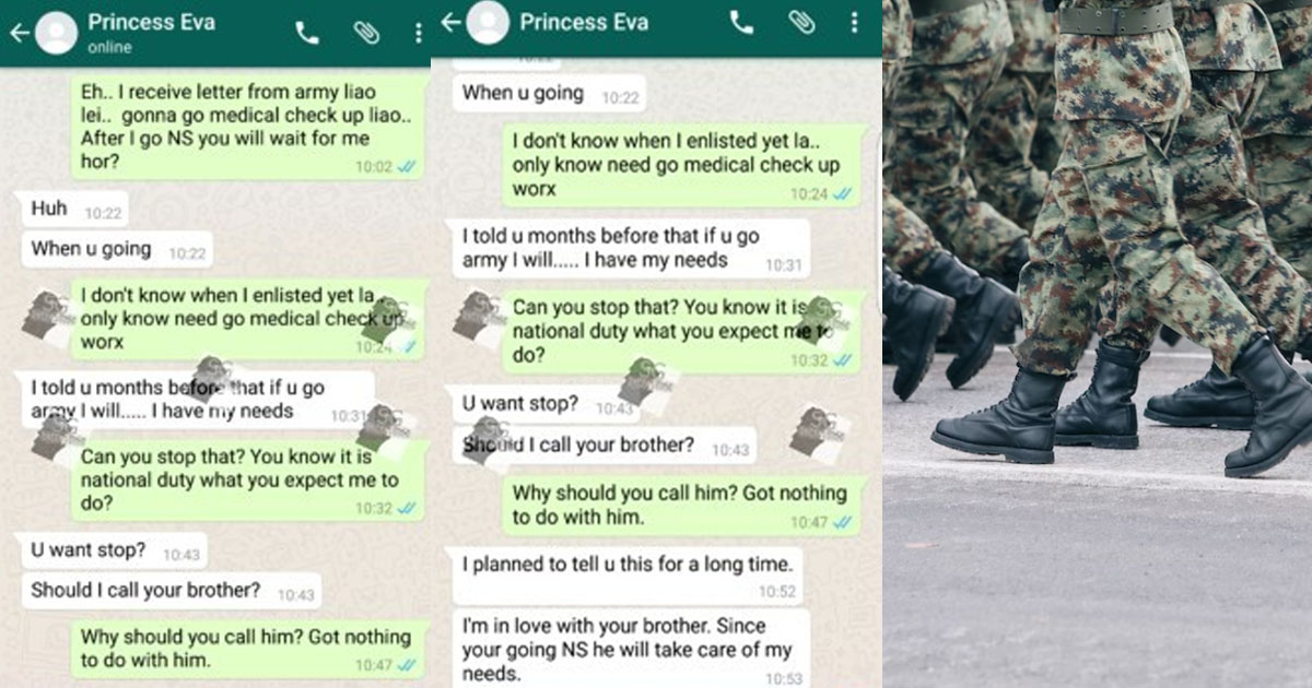 GF TOLD ME SHE WILL “F” MY BROTHER IF I GO NS, USING MY BROTHER TO REPLACE ME