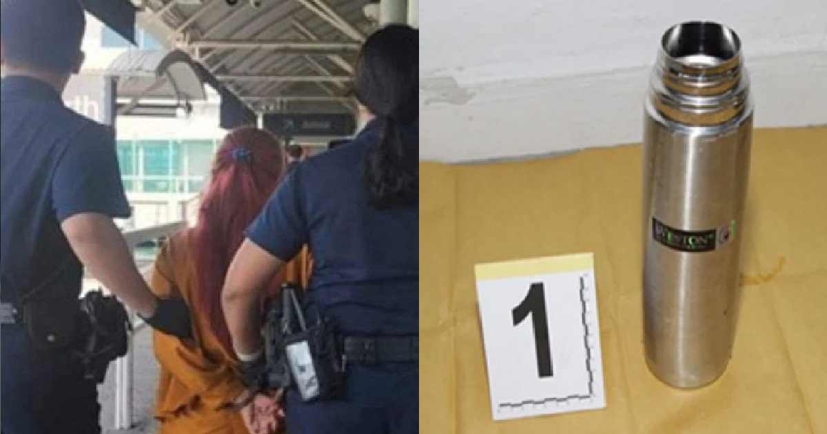 28 Y.O WOMAN ATTACKED MAN WITH HOT WATER & TRIED TO FLEE S’PORE, ARRESTED ON FERRY