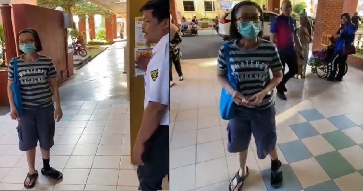 GUARD SAYS AH MA’S LONG SHORTS IS “INDECENT”, DENIES ENTRY INTO M’SIA HOSPITAL