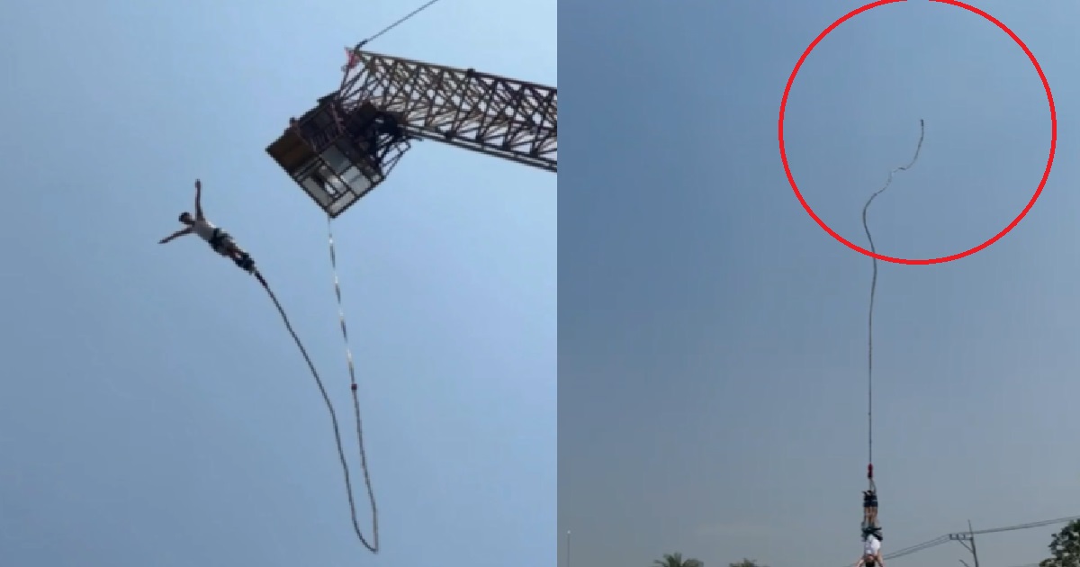 MAN FALLS 10-STOREYS AFTER BUNGEE CORD SNAPS, PARK ONLY COMPENSATES $392