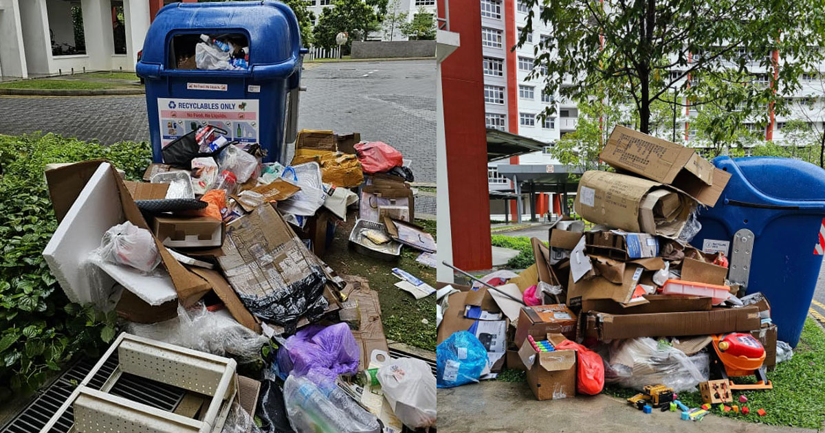 MAN SAYS THAT HIS NEIGHBOURHOOD IN WOODLANDS LOOKS LIKE A DUMP