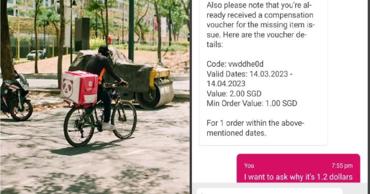 WOMAN’S $8.20 ORDER MISSING, BUT FOODPANDA ONLY OFFERED REFUND OF $1.20