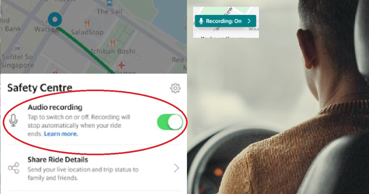 GRAB DRIVERS & PAX CAN NOW RECORD AUDIO DURING RIDES AS PART OF SAFETY FEATURES