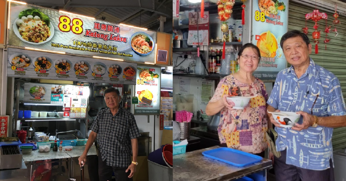MACPHERSON HAWKER GIVING AWAY FREE KATONG LAKSA, ONLY FOR TODAY UNTIL 5PM