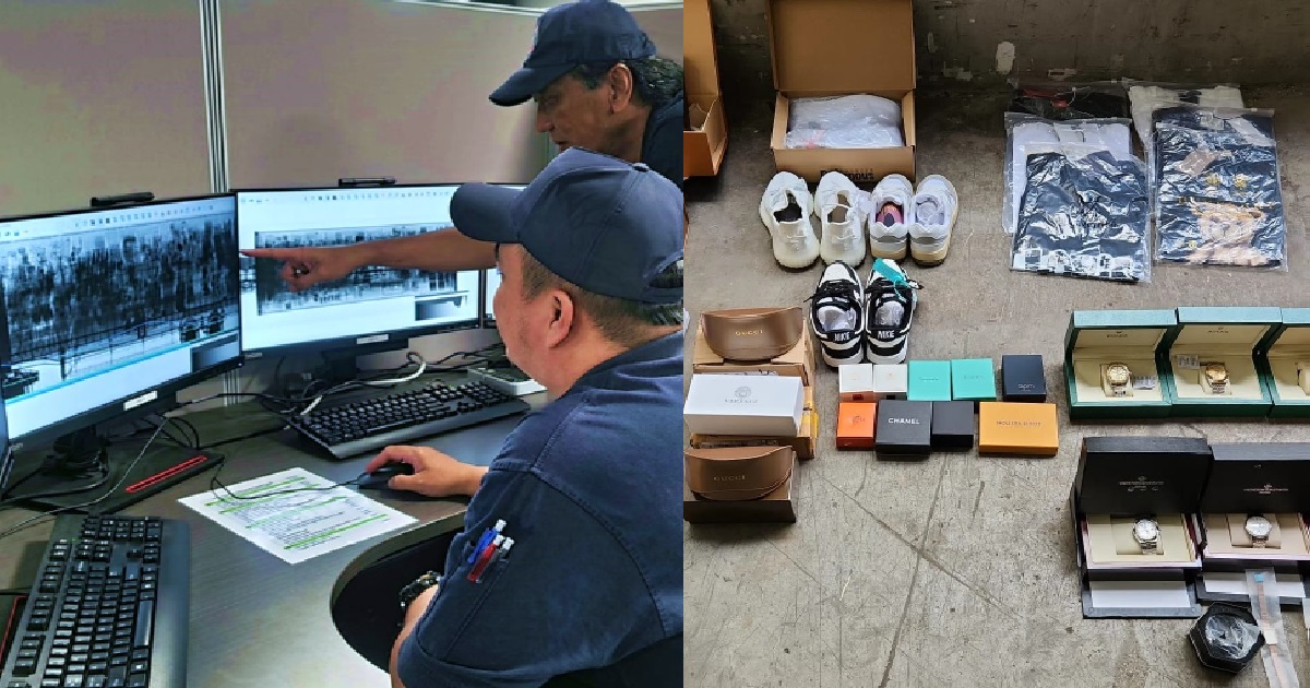 COUNTERFEIT ITEMS DETECTED BY ICA IN SMUGGLING ATTEMPT @ TUAS, SEIZED BY OFFICERS